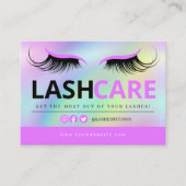 Lash Extensions nazorginstructies Visitekaartje (Voorkant)