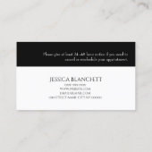 Lash Extensions Salon Appointment Card Afsprakenkaartje (Achterkant)