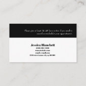 Lash Extensions Salon Appointment Card Afsprakenkaartje (Achterkant)