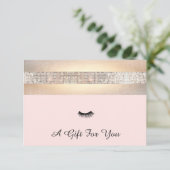 Lash Extensions Salon Cadeon Certificate (Staand voorkant)