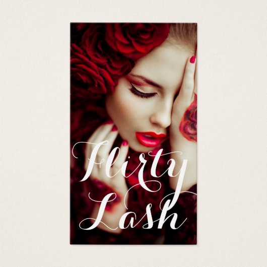 Lash Extensions Salon Visitekaartje (Voorkant)