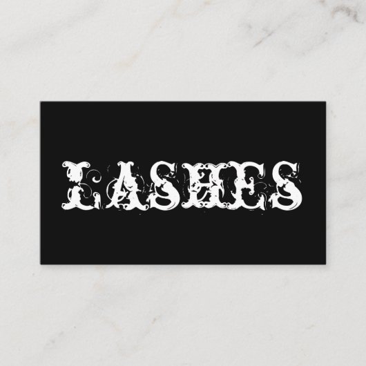Lash Extensions, Salon Visitekaartje (Voorkant)