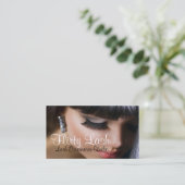 Lash Extensions Studio Card MakeUp Salon Beauty Visitekaartje (Staand voorkant)