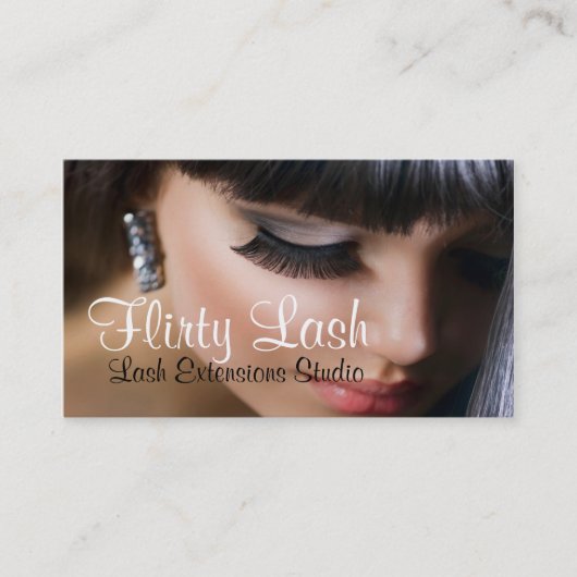 Lash Extensions Studio Card MakeUp Salon Beauty Visitekaartje (Voorkant)