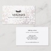 Lash Extensions White Bokeh Visitekaartje (Voorkant / Achterkant)