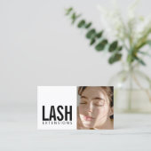 Lash Extensions Wimper vrouw profiel foto Visitekaartje (Staand voorkant)