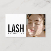 Lash Extensions Wimper vrouw profiel foto Visitekaartje (Voorkant)