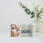 Lash Extensions Wimper vrouw profiel foto Visitekaartje (Staand voorkant)