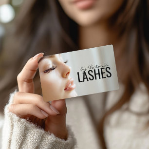 Lash Extensions Wimper vrouw profiel foto Visitekaartje