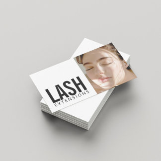 Lash Extensions Wimper vrouw profiel foto Visitekaartje