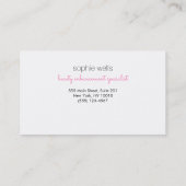 Lash EyeLash Extensions Klantenloyaliteit 10 Punch Klantenkaartje (Achterkant)