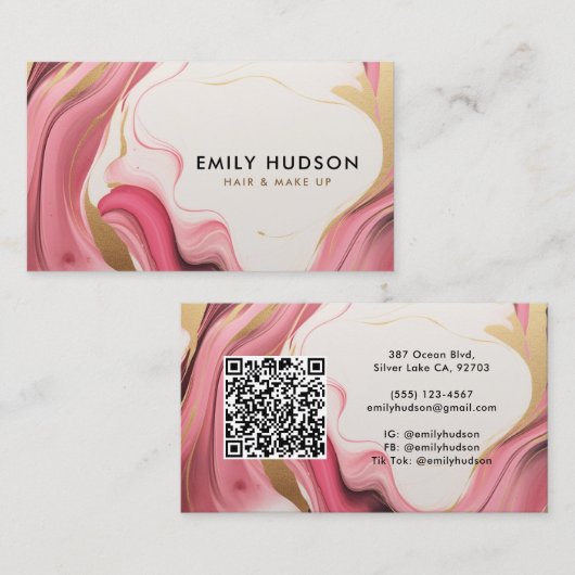 Lash Haar & Make Up Visitekaartje (Voorkant / Achterkant)