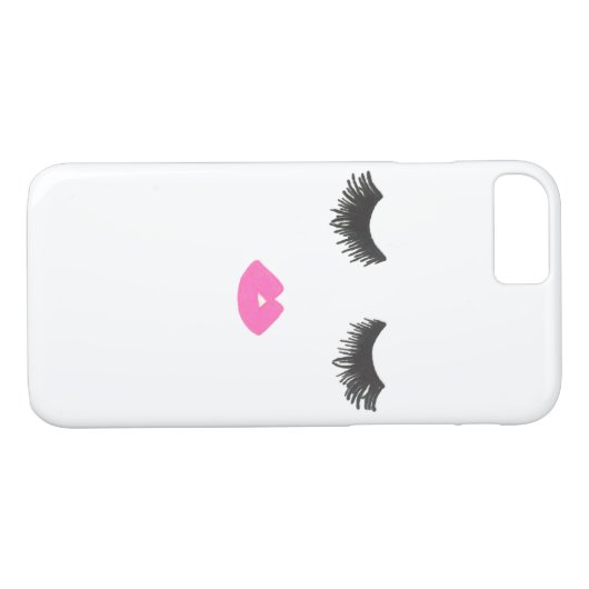 Lash & Lip Love iPhone Case (Achterkant (Horizontaal))