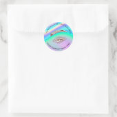 Lash Logo Name Web Holograph Dankuwel Ronde Sticker (Tas)