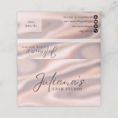 Lash Loyalty Card Bewerkbare Beauty Rewards Card (Buitenkant ongevouwen)