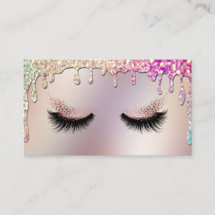 Lash Makeup Artiest Driving Gold Holographic Visitekaartje