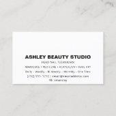 Lash Makeup Nail Stylist Custom Logo Gold Roos Visitekaartje (Achterkant)