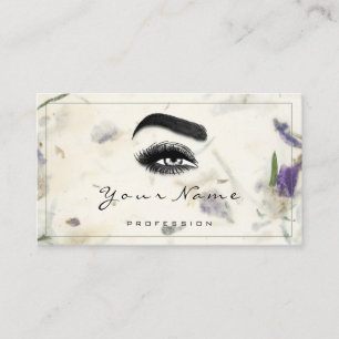 Lash Makeup SPA Beauty Floral QR LOGO Mint Green Visitekaartje
