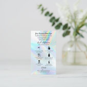 Lash Natercare Instruction Kaart Visitekaartje (Staand voorkant)