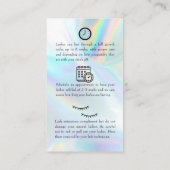 Lash Natercare Instruction Kaart Visitekaartje (Achterkant)