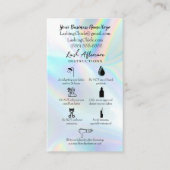 Lash Natercare Instruction Kaart Visitekaartje (Voorkant)