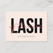 Lash Natercare Instructions - Eyelash Extensions Visitekaartje (Voorkant)