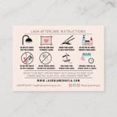 Lash Natercare Instructions - Eyelash Extensions Visitekaartje (Achterkant)
