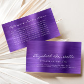 Lash Natercare Instructions Paars Metallic Visitekaartje