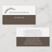 Lash Natercare Instructions Visitekaartje (Voorkant / Achterkant)