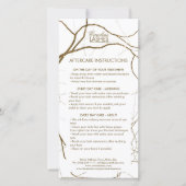 Lash Nazorg Instructies Golden Plant Roots Bedankkaart (Voorkant)