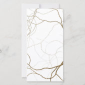 Lash Nazorg Instructies Golden Plant Roots Bedankkaart (Achterkant)