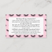 Lash nazorg Kaart | Volledig Visitekaartje (Achterkant)