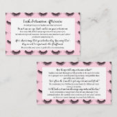 Lash nazorg Kaart | Volledig Visitekaartje (Voorkant / Achterkant)