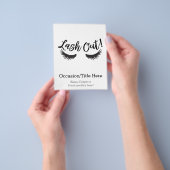 Lash out Eyelashes Lash Salon Makeup Artiest Flyer (Hand)