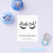 Lash out Eyelashes Lash Salon Makeup Artiest Flyer (Enkel)