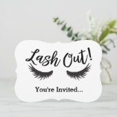 Lash out Eyelashes Lash Salon Makeup Artiest Kaart (Staand voorkant)