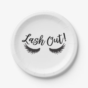 Lash out Eyelashes Lash Salon Makeup Artiest Papieren Bordje