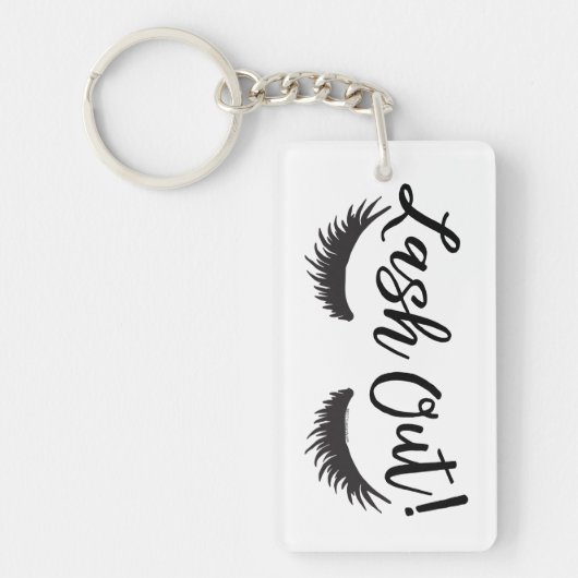 Lash out Eyelashes Lash Salon Makeup Artiest Sleutelhanger (Voorkant)