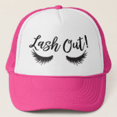 Lash out Eyelashes Lash Salon Makeup Artiest Trucker Pet (Voorkant)