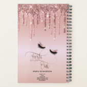 Lash Out Makeup Eyebrow Eyes Lashes Driving Gold Planner (Achterkant)