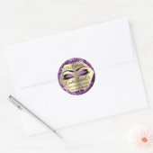 Lash Packaging Makeup Artiest Gold Eyes glitter Ronde Sticker (Envelop)