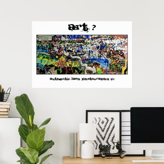 LASH — poster print (graffiti (art?) design (Thuiskantoor)