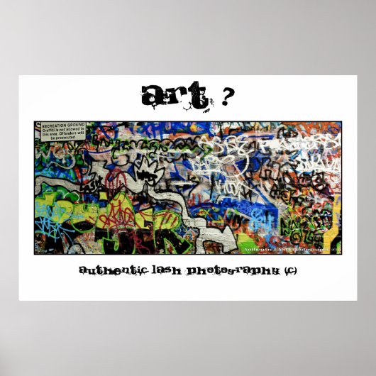 LASH — poster print (graffiti (art?) design (Voorkant)