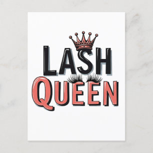 Lash Queen Funny Eye wimpers make-up Briefkaart