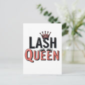 Lash Queen Funny Eye wimpers make-up Briefkaart (Staand voorkant)