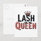 Lash Queen Funny Eye wimpers make-up Briefkaart (Voorkant / Achterkant)