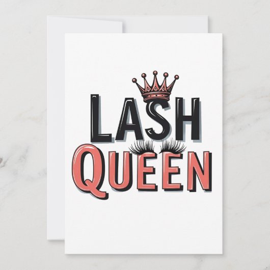 Lash Queen Funny Eye wimpers make-up Kaart (Voorkant)