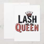 Lash Queen Funny Eye wimpers make-up Kaart (Voorkant / Achterkant)