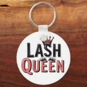 Lash Queen Grappige Oog Wimpers Make-up Sleutelhanger (Voorkant)