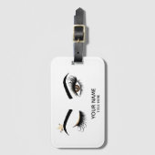 Lash Queen Wink Eye Make-up Artist Lange wimpers Bagagelabel (Voorkant (verticaal))